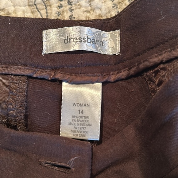 Dress Barn brown slacks. - Picture 3 of 5